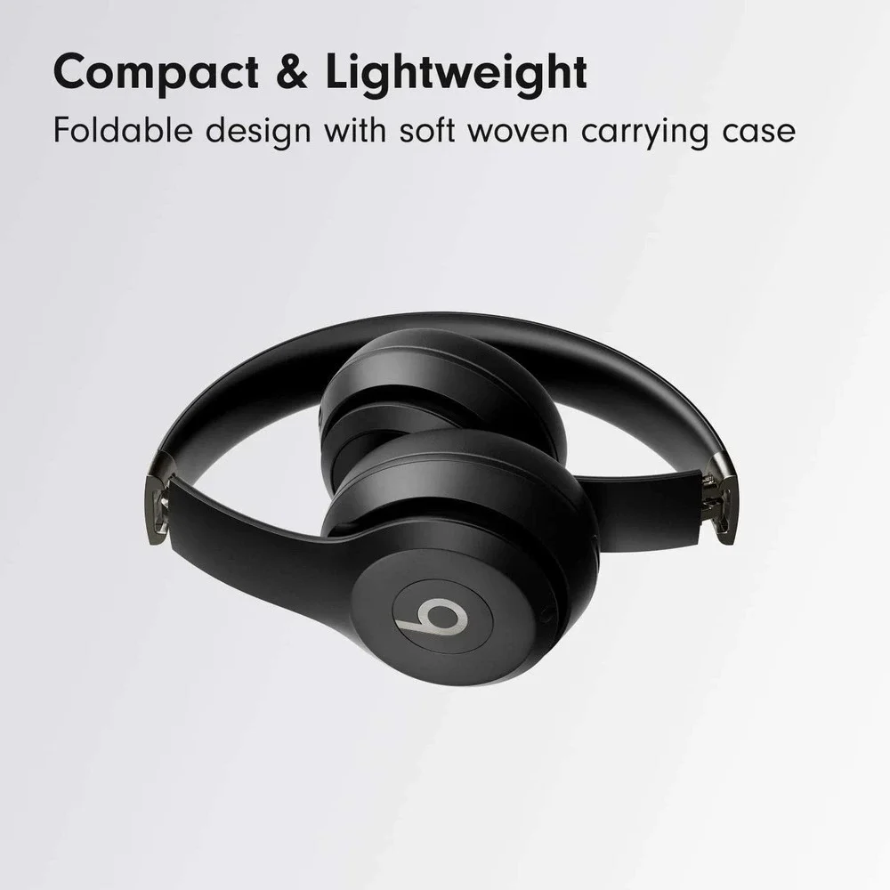 Beats Solo 4 On-Ear Wireless Headphones Matte Black MUW23LL/A Bluetooth New Open